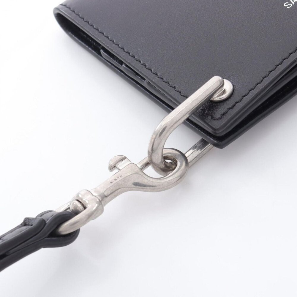 Saint Laurent Paris Card Case Aadaq 1000 Black Leather - Picture 6 of 6